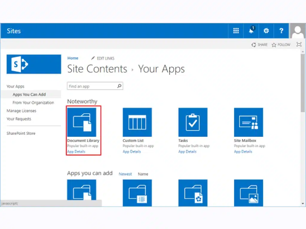 sharepoint library